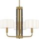 Chelsea 3 Light 22 inch Soft Brass Chandelier Ceiling Light